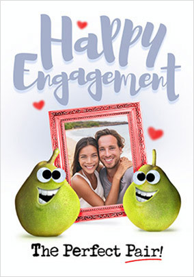 The Perfect Pair Photo Engagement Card