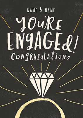 You're Engaged Personalised Card