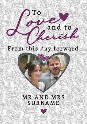 Rhapsody - Wedding Card To Love & Cherish Photo Upload