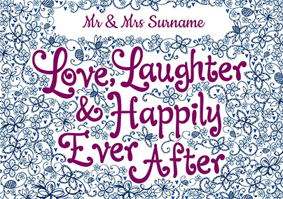 Rhapsody - Wedding Card Love, Laughter & Happily Ever After