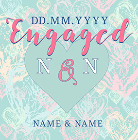Rhapsody - Engagement Card Mr & Mrs to be