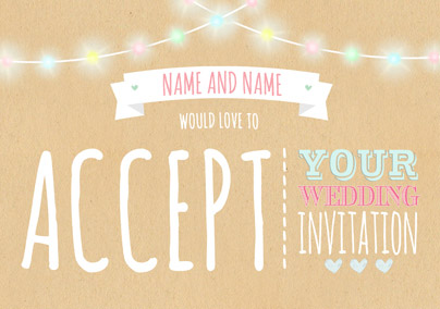 Rustic Romance - Wedding Acceptance