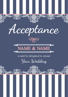 Sail Away with Me - Wedding Acceptance