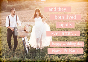 Some Beautiful Place - Happily Ever After Wedding Card