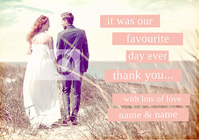 Some Beautiful Place - Favourite Day Wedding Card