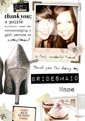 Style Crush - Bridesmaid Wedding Card