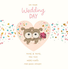 Wedding Day Made for Each Other Personalised Card