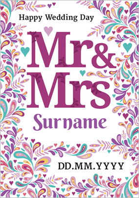 Folklore - Wedding Card Mr & Mrs