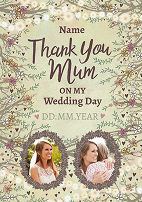 Midsummer Dream Photo Upload Thank You Mum Card