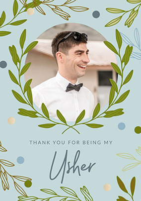Thank You Usher Photo Card