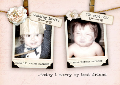 Meant To Be - Wedding Invite