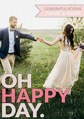 Oh Happy Day Wedding Invite