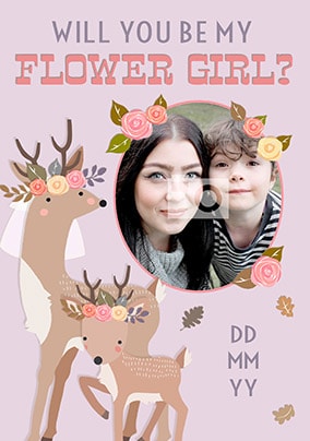 Will You Be My Flower Girl? Photo Card