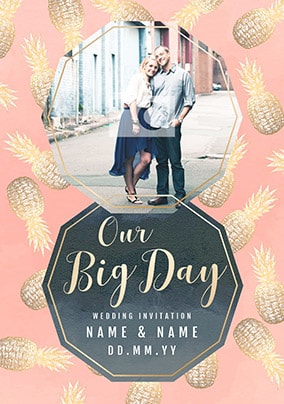 Our Big Day - Photo Wedding Invite