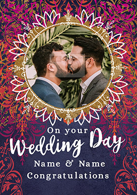 On your Wedding Day photo Card