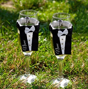 Photographic - Wedding Flutes His & His