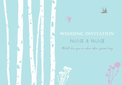 Little Silver Birch - Invitation