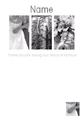 Black & White - Wedding Maid of Honour