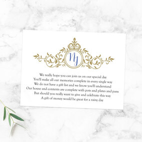 ZDISC Regal Romance Poem Card
