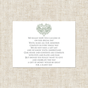 ZDISC Elegant Love Heart Poem Card