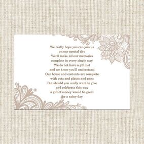 ZDISC Romantic Lace Poem Card