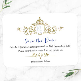 ZDISC Regal Romance Save The Date Cards