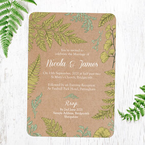 ZDISC Rustic Leaf Border Wedding Sample