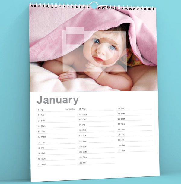 Full Photo Personalised Calendar
