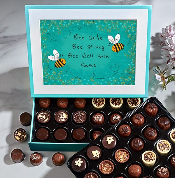 Bee Well Soon Personalised Chocolate - Elite - SHORT DATED (30/06/23)