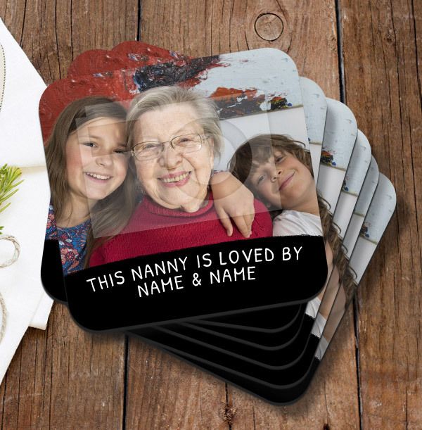 This Nanny Is Loved Photo Upload Coaster