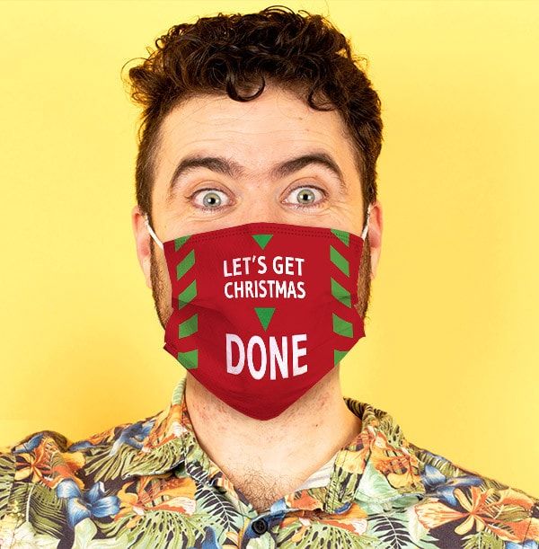 ZDISC Let's get Christmas Done Face Mask