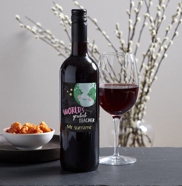 World's Greatest Teacher Red Wine - Personalised