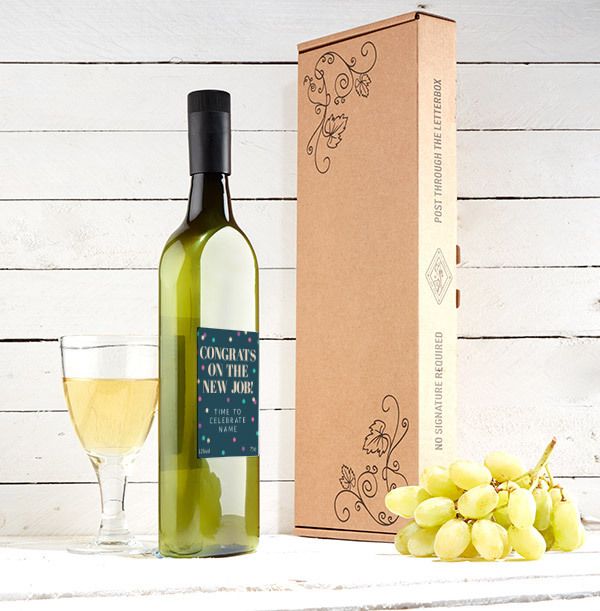 New Job Personalised Letterbox Wine - Sauvignon Blanc