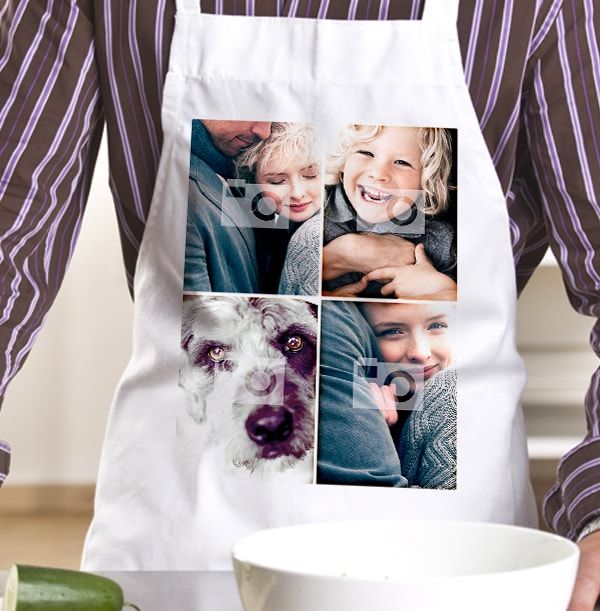 Polaroid Four Photo Personalised Apron