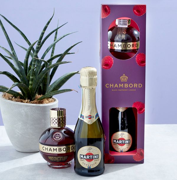 Chambord Liqueur & Martini Prosecco Gift Pack Funky Pigeon