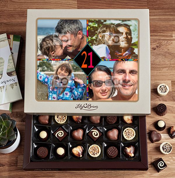 Personalised Any Age Birthday Chocolates - Box of 30