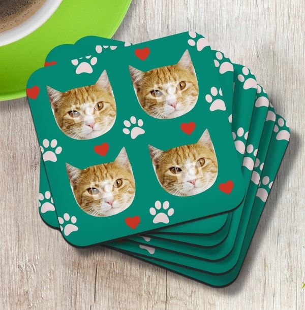 Cat Multi Photo Coaster