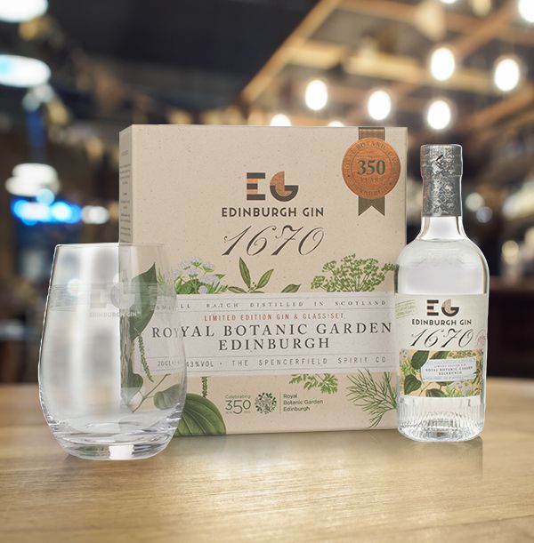 Edinburgh Gin 1670 Gift Pack With Glass
