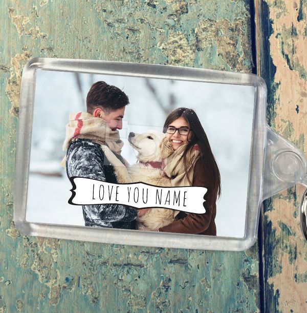 Full Photo & Central Banner Keyring