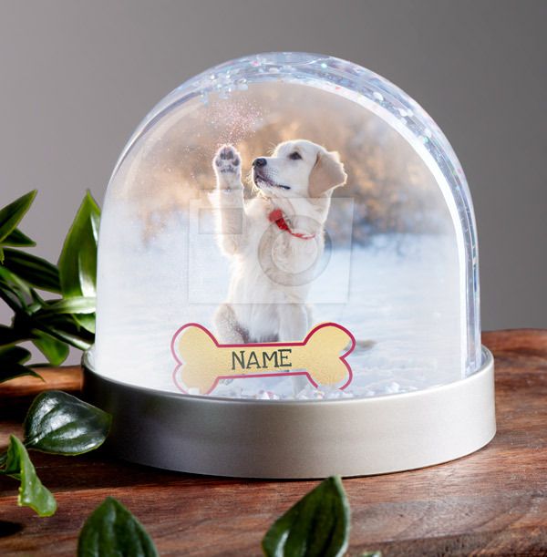 Dog Photo Upload Snow Globe