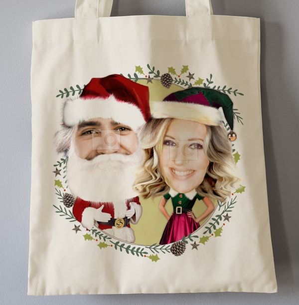 Mr & Mrs Claus Photo Tote Bag