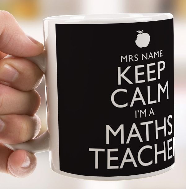 Personalised Mug - Keep Calm Maths Teacher