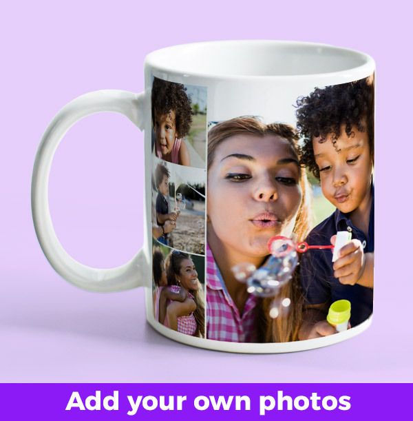 8 Photos Collage Mug Funky Pigeon