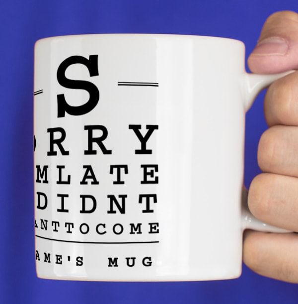 Sorry I'm Late Personalised Mug