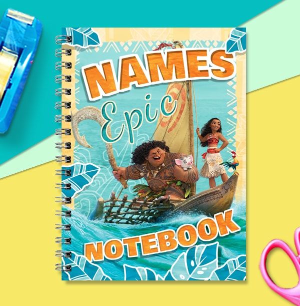 Moana Personalised Notebook
