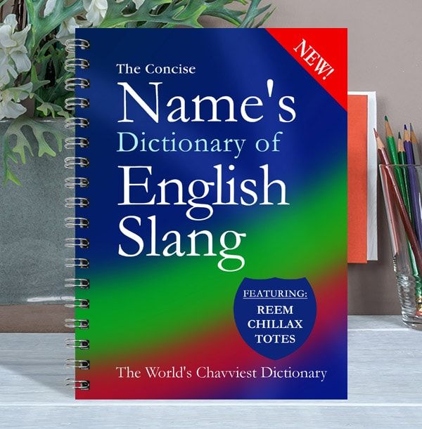 Funny Personalised Dictionary Notebook, Spoof