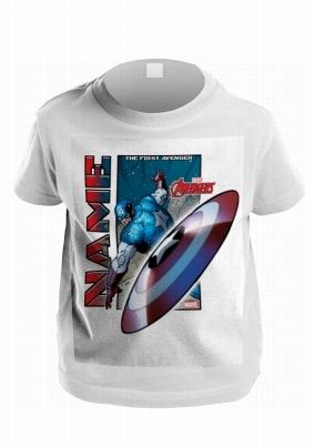 Captain America Personalised Kids T-Shirt - Avengers