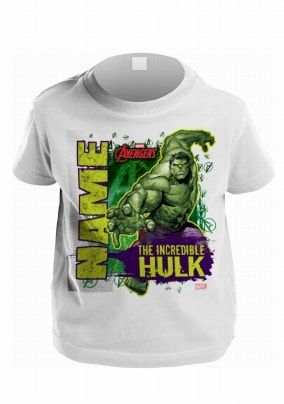 Hulk Personalised T-Shirt for Kids - Marvel Avengers