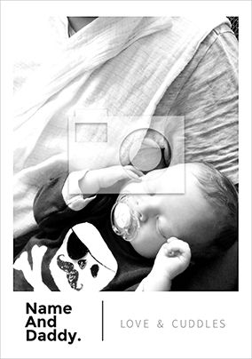 Colour Block - Daddy Love & Cuddles Large Poster