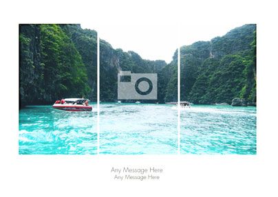 White Border Full Photo Landscape Large Poster